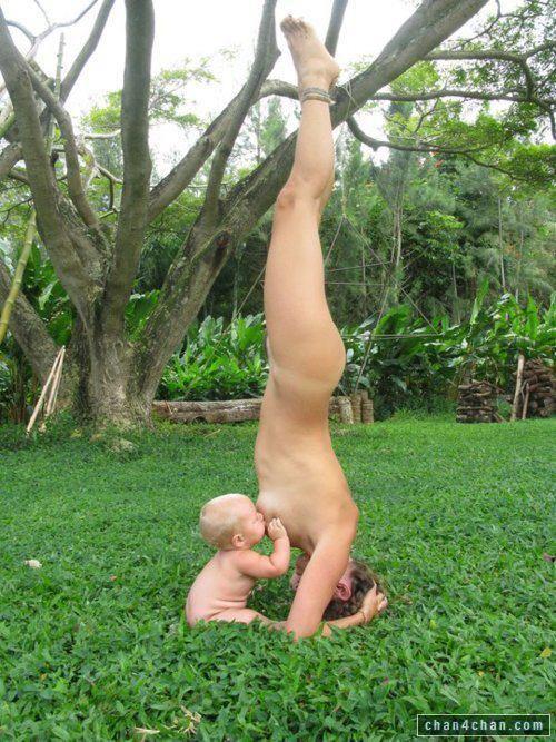 best of Upside down girl stuck Naked