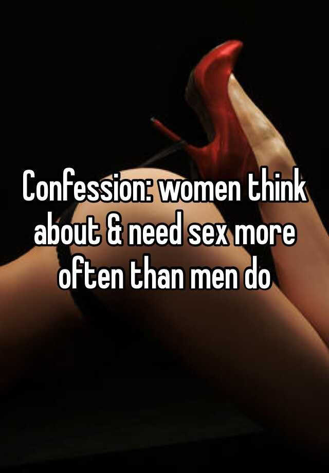 Do men think about sex more than women