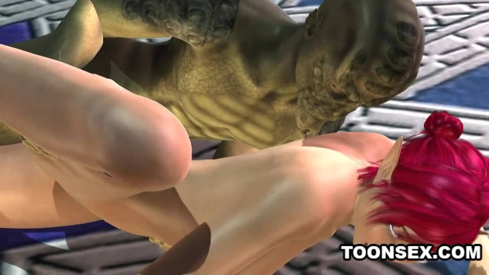 best of Getting a xxx 3D Tits Big Toon Fucked by video Reptile. Elf Busty